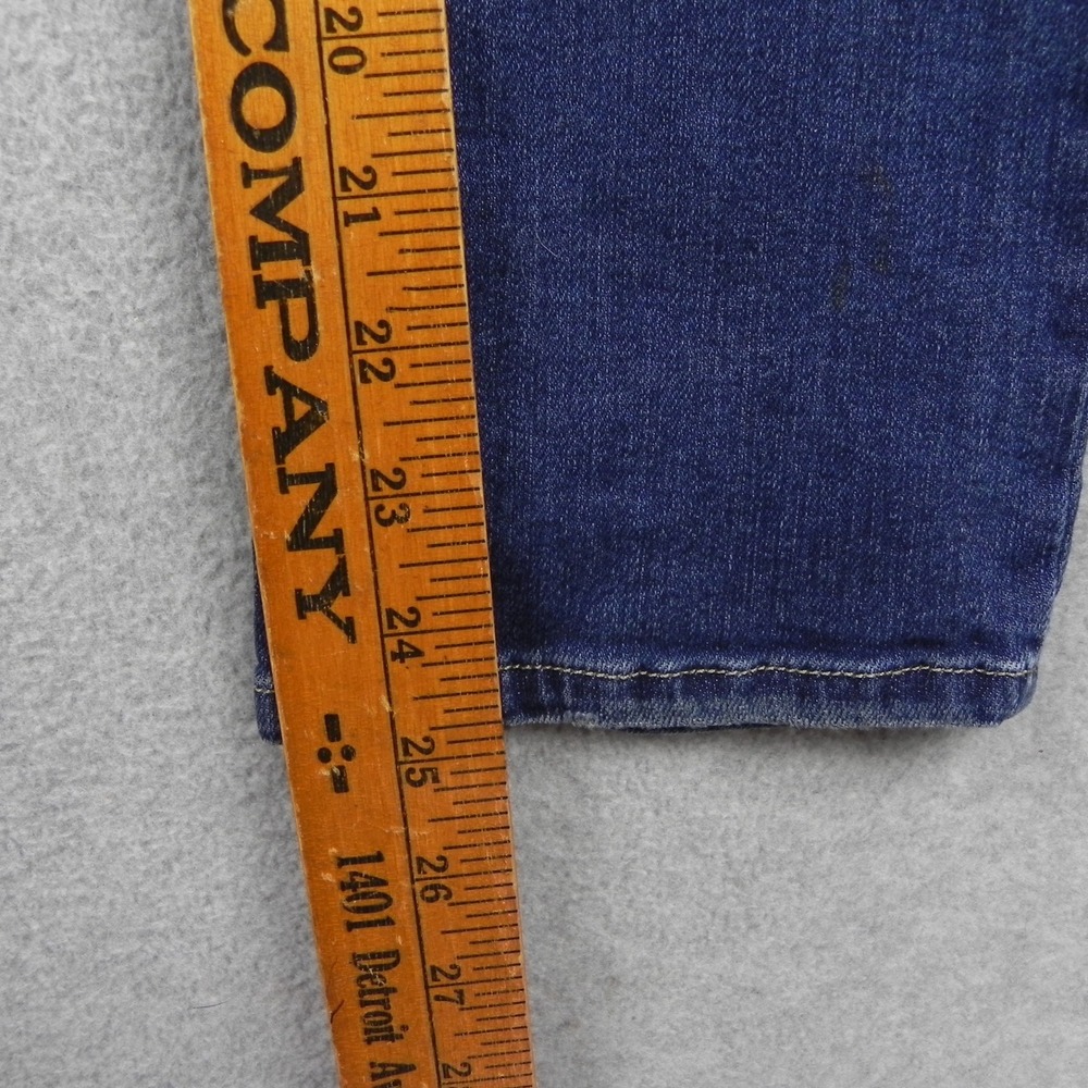 Volcom Vorta Slim Straight Jeans Boys 25 10Y Dark Wash Denim Stretch Pants - Picture 5 of 15